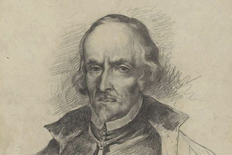 Pedro Claderon de la Barca. Retrato por Nicolas Megía, Biblioteca Nacional de España