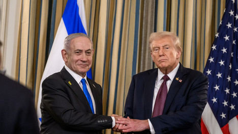 Benjamín Netanyahu y Donald Trump acuerdan el plan de veinte puntos para Gaza. | The White House.