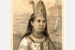 La Malinche. Doña Marina. Malintzin. Huilotlan (México), c. 1500 - Ciudad de México (México), c. 1527. Madre de Martín Cortés Malintzin. (Foto: https://dbe.rah.es/biografias/12987/la-malinche).