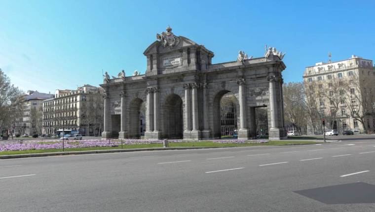 Madrid, tras la declaración del Estado de Alarma. (Foto: El País).