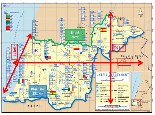Despliegue de UNIFIL (http://www.emad.mde.es/MOPS/010-Libano-UNIFIL/)