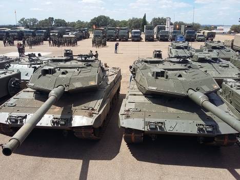 Carros de combate Leopardo 2E españoles en la Misión Presencia Avanzada Reforzada-Letonia