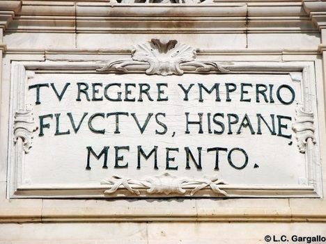 (Recuerda España que tú registe el Imperio de los mares). Puerta del Mar. Arsenal Militar de la Carraca. San Fernando - Cádiz