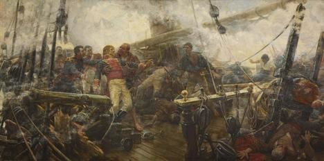 'Muerte de Churruca en Trafalgar', por Eugenio Álvarez Dumont, 1892. Museo del Prado, Madrid.