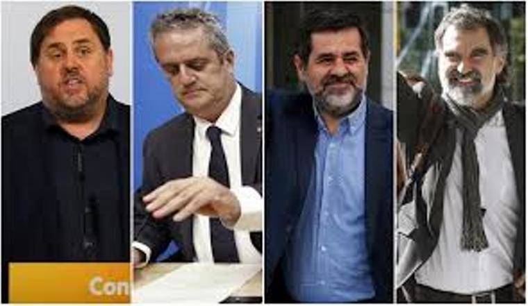 Adiós de Junqueras, Forn, Sánchez y Cuixart a la esperanza de abandonar la cárcel en campaña electoral. (Foto: http://www.laopiniondemalaga.es)