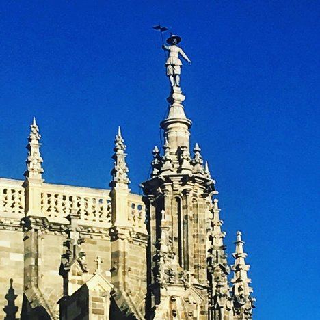 Pedro Mato en la catedral de Astorga.