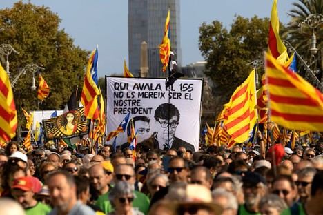 El 11 de septiembre de 2024 en Barcelona (Diada). (Foto:https://elpais.com/).