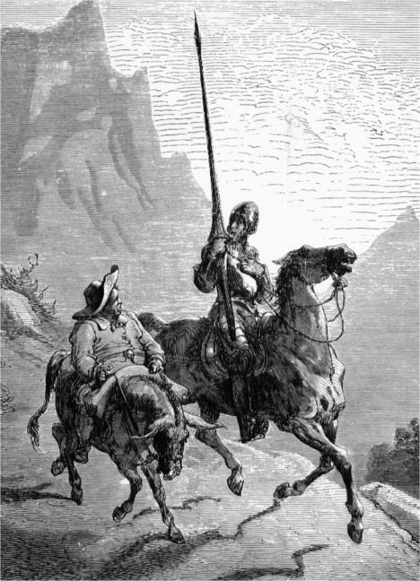 Don Quijote y Sancho Panza. (Ilustración de Gustave Doré).
