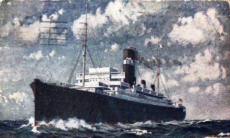 El buque inglés de pasajeros SS Athenia, torpedeado y hundido por un submarino alemán el 3 de septiembre de 1939. (Foto: https://legionmagazine.com/en/).