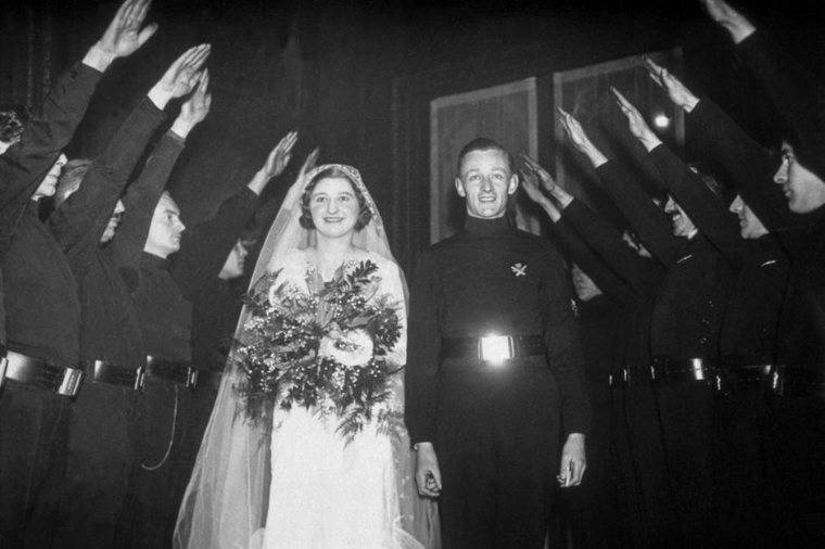 Ian Dundas, jefe de la British Union of Fascists, en su boda en los años treinta. (Der Spiegel)