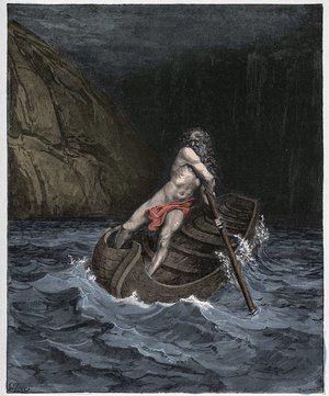 Caronte, de Gustave Doré. (Foto: https://www.meisterdrucke.es/).