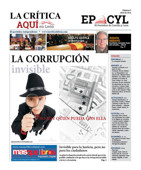 YA puede recoger su ejemplar gratuito de La Crítica de León (nº 5, abril 2016) en su punto de venta de prensa habitual en la provincia de León