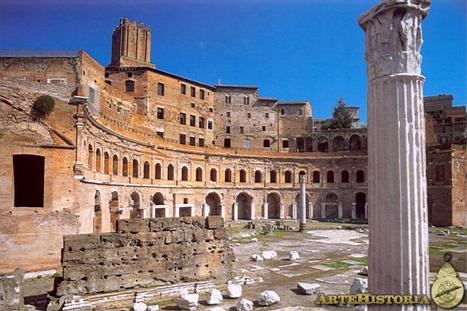 El Mercado de Trajano, en Roma, mandado construir por el emperador hispano en el año 107-110. (Foto:www.artehistoria.com/es).
