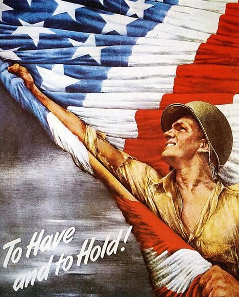Cartel de propaganda militar de los Estados Unidos de la Segunda Guerra Mundial. (Foto: www.amazon.com).