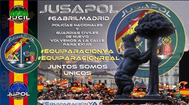 Convoca Jusapol: todos a Madrid