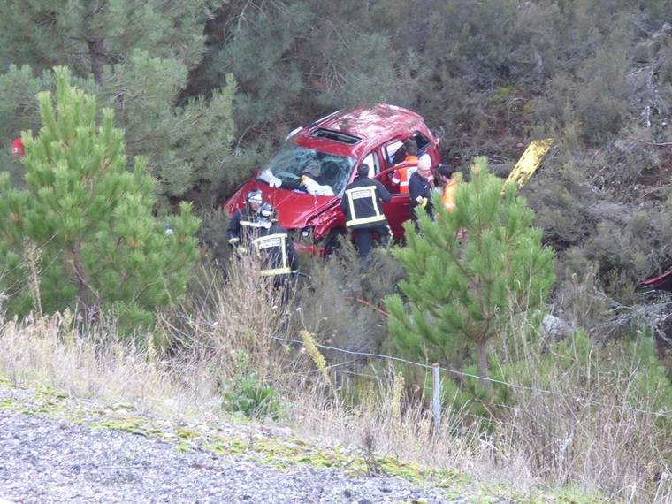 Grave accidente de tráfico en la AP66, en Rioseco de Tapia