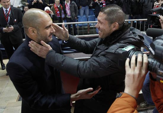 Pep Guardiola y el Cholo Simeone