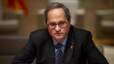 Quim Torra pierde su escaño en el Parlamento catalán. (Foto La Vanguardia / Quique García / EFE)