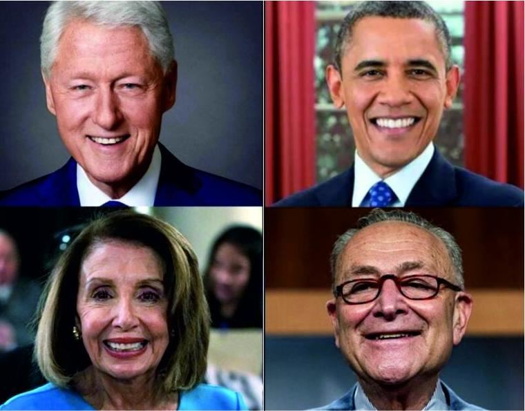 Clinton, Obama, Pelosi y Schumer: el 'sanedrín' del Partido Demócrata. (La Crítica).