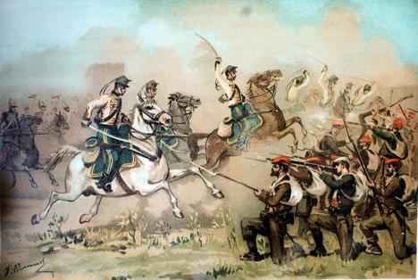 Acción en la Tercera Guerra Carlista. (Ilustración: Wikipedia)