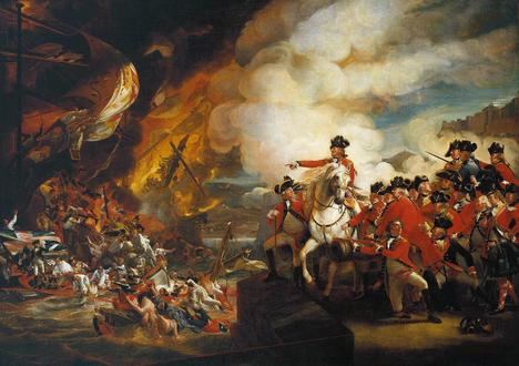 Último Sitio de Gibraltar por las tropas españolas (1779-1783) según John Singleton Copley en su obra 'The Siege and Relief of Gibraltar, 13 September 1782'. (https://es.wikipedia.org)