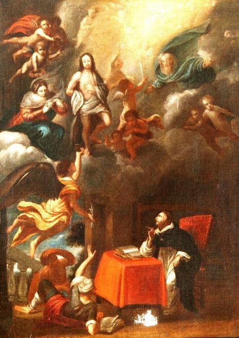 'Visión de Santo Tomás de Aquino', Anónimo, s. XVII. (© Museo Nacional del Prado, Madrid).