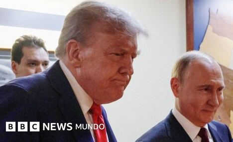 Los presidentes Trump y Putin en Alaska. (Foto: https://www.bbc.com/mundo/).