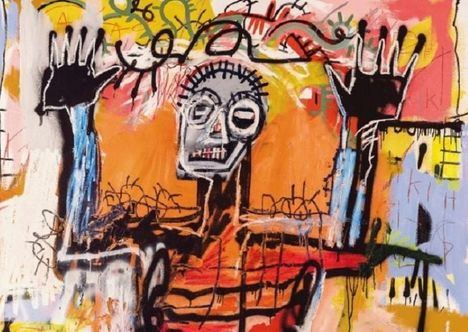 Obra de Jean-Michel Basquiat. (Foto: https://revistaelestornudo.com/posmodernismo-ate-cultura-pueblo/)