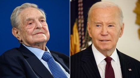 Joe Biden se despide de la Casa Blanca condecorando a George Soros. (Foto: https://www.foxnews.com/ Getty Images)