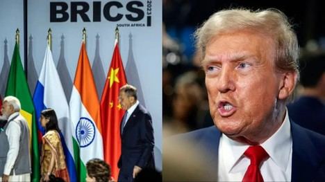 Donald Trump y los BRICS. (Ilustración: https://eu.usatoday.com/videos/news/2024/12/02/).