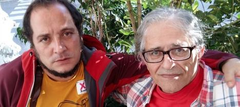David Fernández (CUP) y el catedrático Ramón Cotarelo