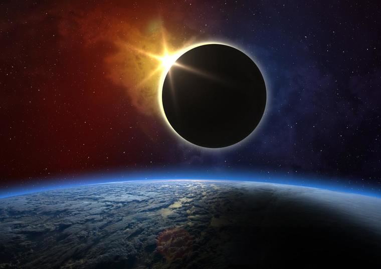 Eclipse total de Sol. (Foto: Shutterstock)