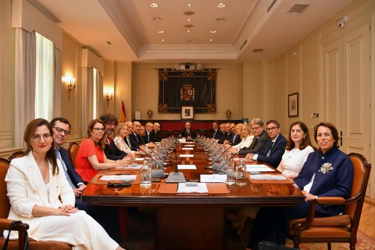 Pleno del Consejo General del Poder Judicial (CGPJ). (Foto: https://elmon.cat/es/politica-es/).