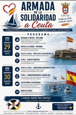 La «Armada de la Solidaridad» partirá hacia Ceuta el 29 de agosto