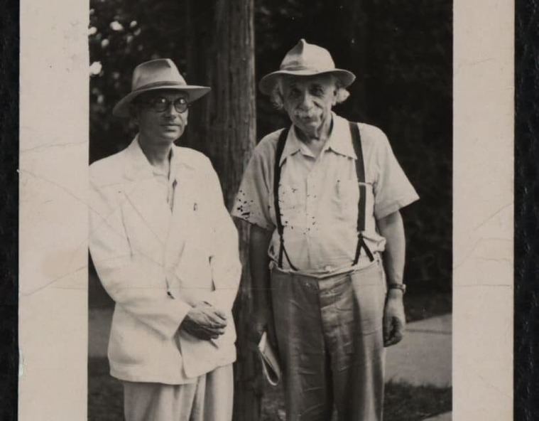Kurt Goedel y Albert Einstein en 1950 (Wienbibliothek im Rathaus, Dominio Público).