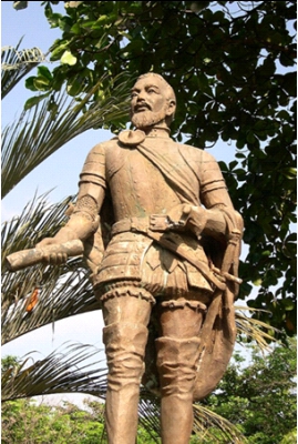 Monumento de Miguel López de Legazpi en Cebú (Filipinas).