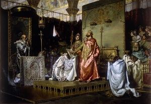 Conversión de Recaredo (Muñoz Degrain, Palacio del Senado)