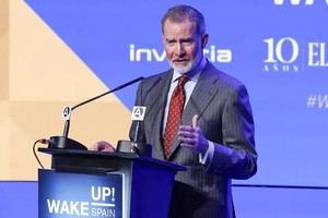 El rey Felipe VI en la quinta edición del 'Wake Up, Spain'. (EFE/JJ Guillén).