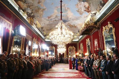 Los Reyes y la Pascua Militar. (Foto: Casa Real).